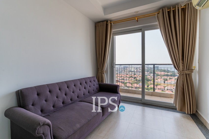 17th Floor 1 Bedroom Condo For Sale - Mekong View Tower 2, Chroy Changvar, Phnom Penh