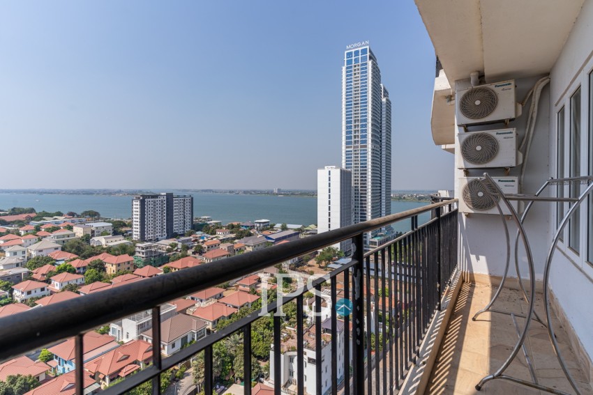 17th Floor 1 Bedroom Condo For Sale - Mekong View Tower 2, Chroy Changvar, Phnom Penh