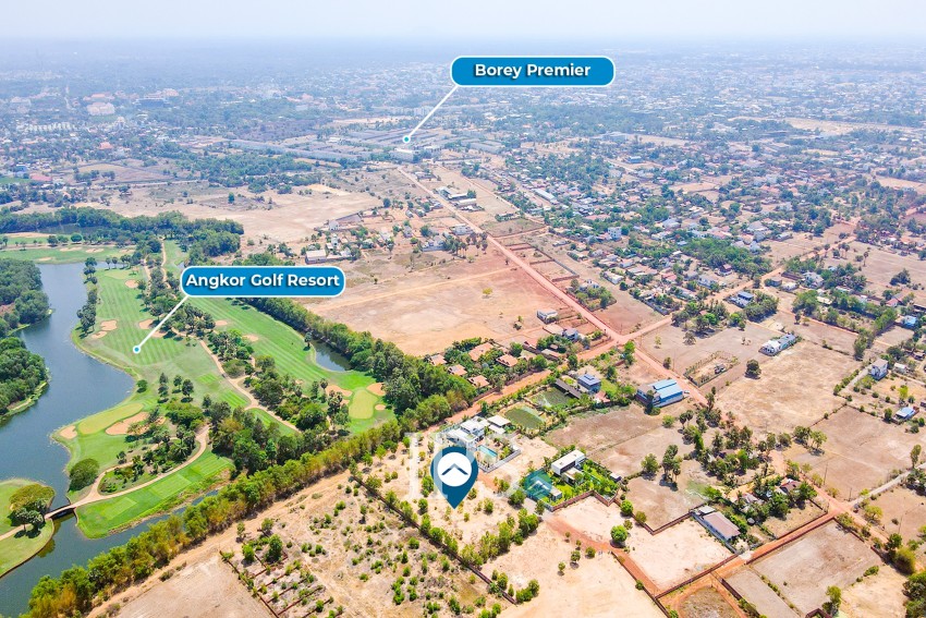 Land For Sale - Next to Golf Course, Svay Dangkum, Siem Reap