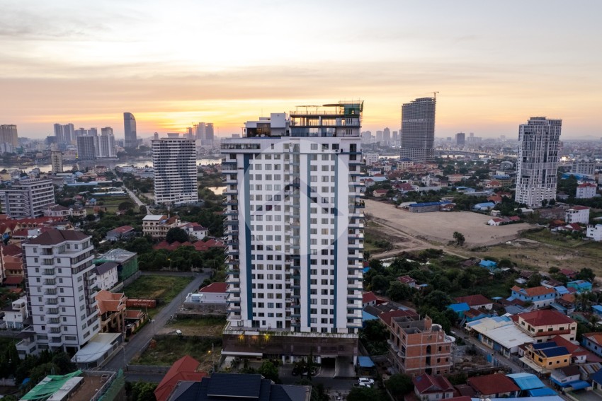 16th Floor 1 Bedroom Condo For Sale - Mekong View 6, Chroy Changvar, Phnom Penh