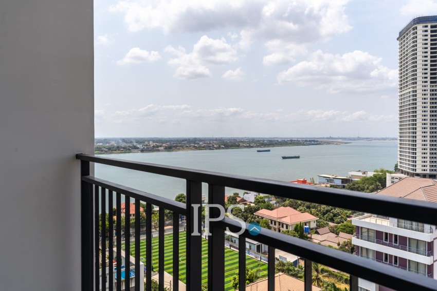 16th Floor 1 Bedroom Condo For Sale - Mekong View 6, Chroy Changvar, Phnom Penh