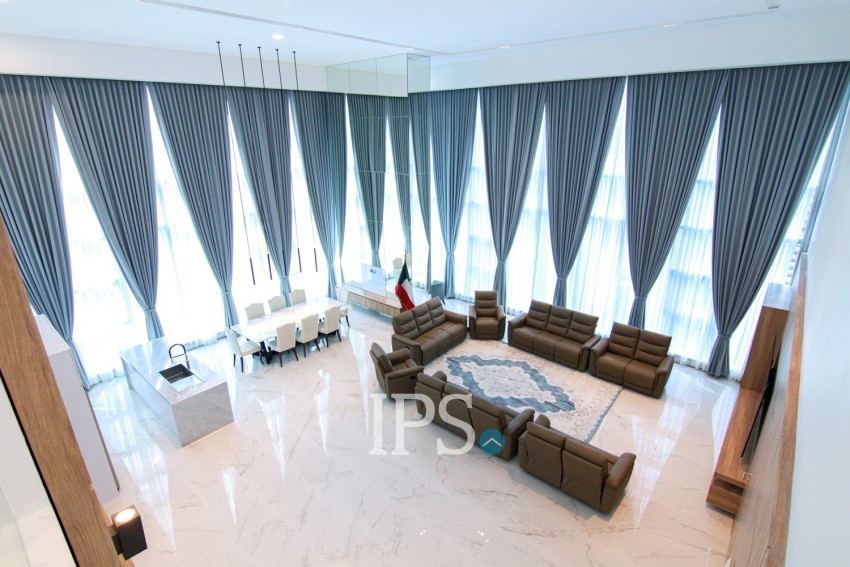 5 Bedroom Duplex Penthouse For Rent - Tonle Bassac, Phnom Penh