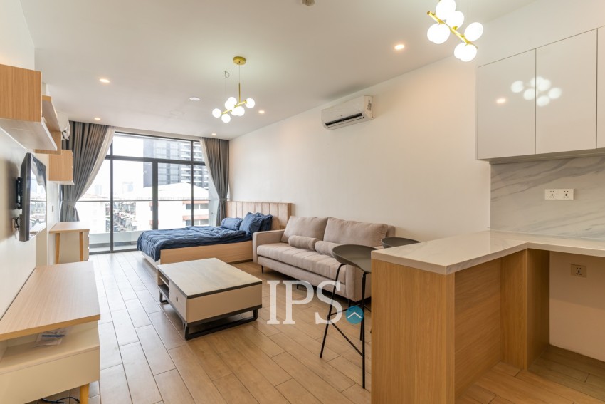 45 Sqm Studio Condo For Rent - Sangkat Veal Vong, Phnom Penh