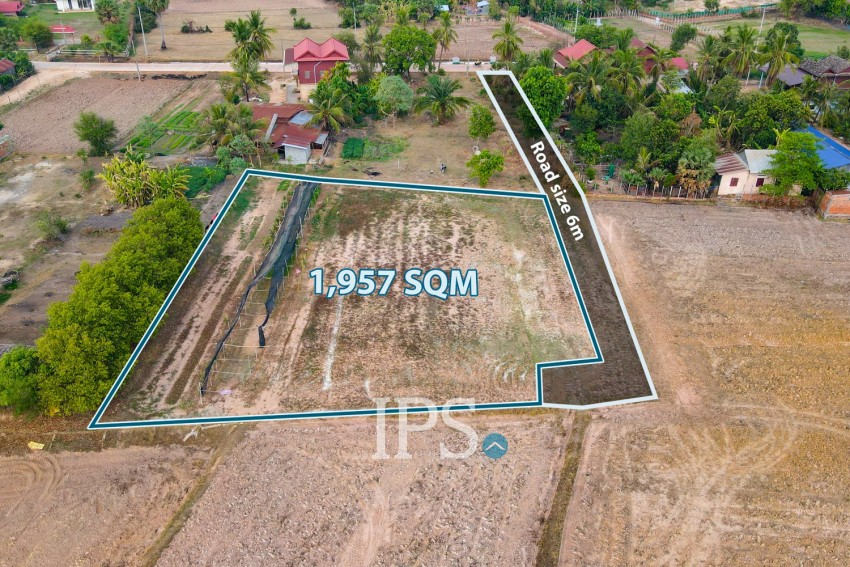 1957 Sqm Residential Land For Sale - Sambour, Siem Reap