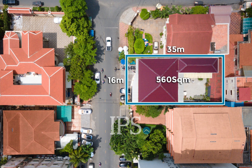 560 Sqm Land With Building For Sale - BKK1, Phnom Penh