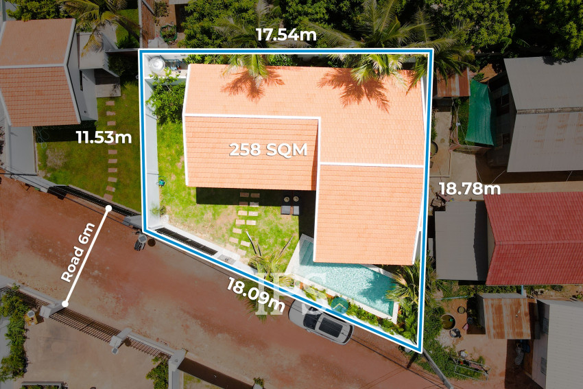 Brand New 3 Bedroom Villa For Sale - Svay Dangkum, Siem Reap