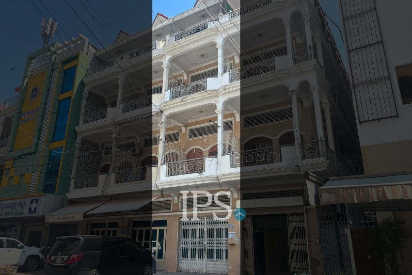 3 Storey Shophouse For Rent - Beoung Raing, Daun Penh, Phnom Penh