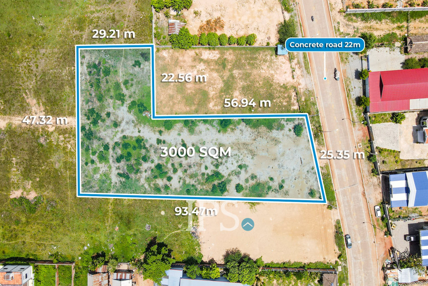 3,000 Sqm Land For Sale - Slor Kram, Siem Reap