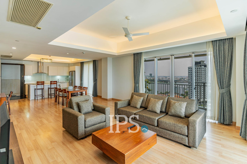 3 Bedroom Serviced Apartment For Rent - Chroy Changvar, Phnom Penh