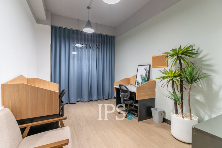 5 Chairs Office Space For Rent - BKK2, Phnom Penh