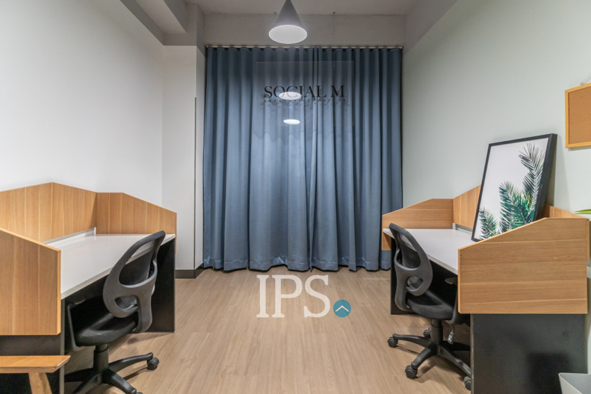 5 Chairs Office Space For Rent - BKK2, Phnom Penh