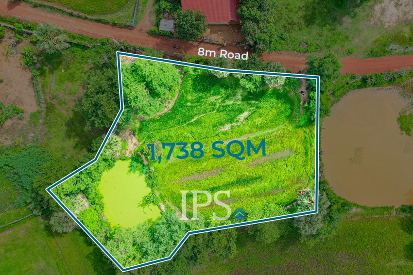 1,738 Sqm Land For Sale - Sra Ngae, Siem Reap