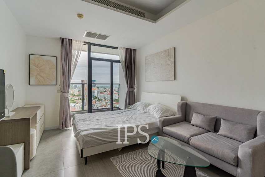 29th Floor Studio For Sale - The Penthouse Residences, Tonle Bassac, Phnom Penh