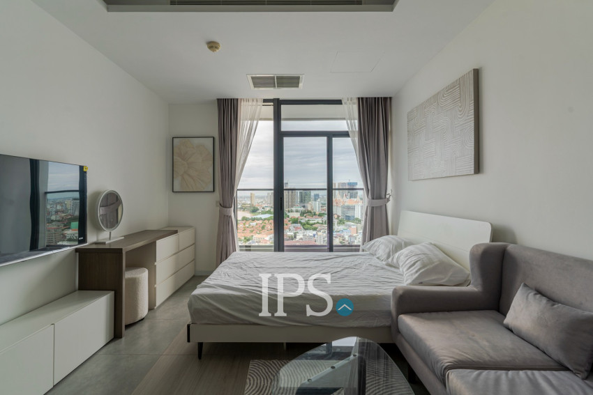 29th Floor Studio For Sale - The Penthouse Residences, Tonle Bassac, Phnom Penh