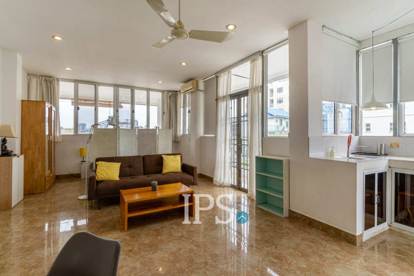 72 Sqm Studio Apartment For Rent - Tonle Bassac, Phnom Penh