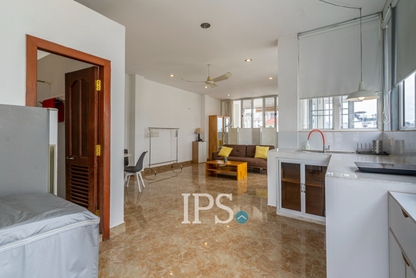 72 Sqm Studio Apartment For Rent - Tonle Bassac, Phnom Penh