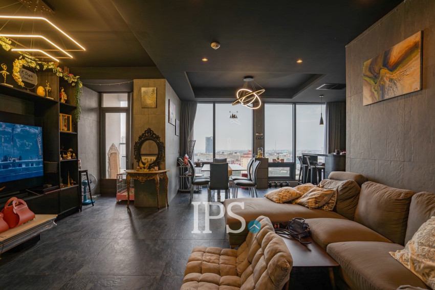 2 Bedroom Condo For Rent - The Penthouse , Tonle Bassac, Phnom Penh