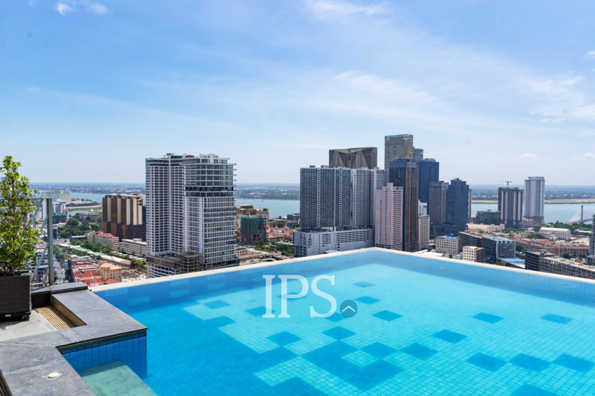 2 Bedroom Condo For Rent - The Penthouse , Tonle Bassac, Phnom Penh