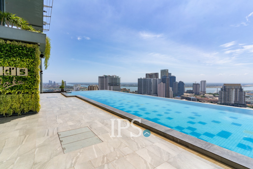 21st Floor 2 Bedroom Condo For Sale - The Penthouse, Tonle Bassac, Phnom Penh