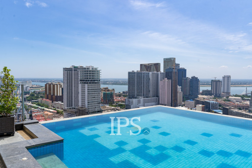 21st Floor 2 Bedroom Condo For Sale - The Penthouse, Tonle Bassac, Phnom Penh