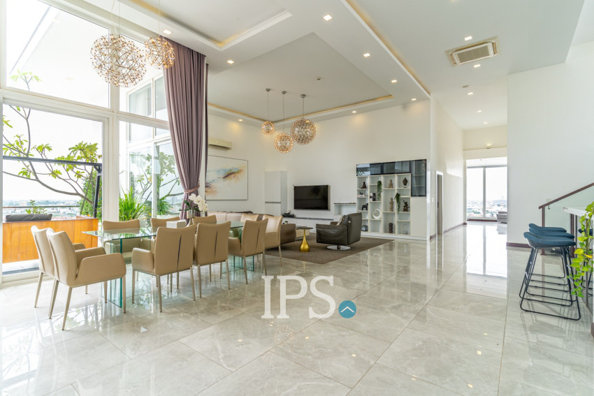 4 Bedroom Penthouse Condo For Rent  - Beoung Tumpun 1, Phnom Penh