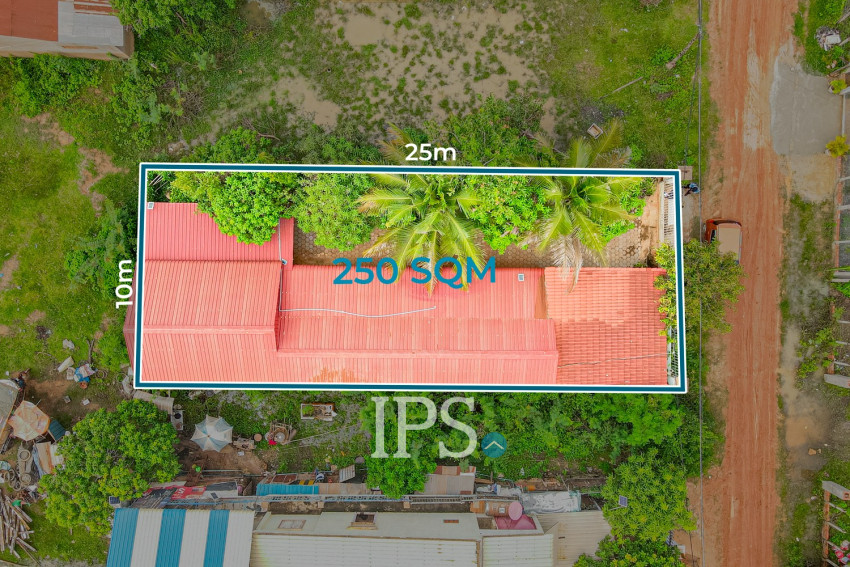 250 Sqm Residential Land and House For Sale - Chreav, Siem Reap