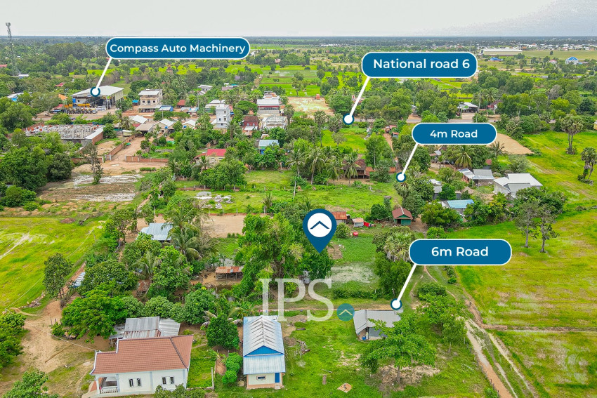 352 Sqm Residential Land For Sale - Kandaek, Prasat Bakong, Siem Reap