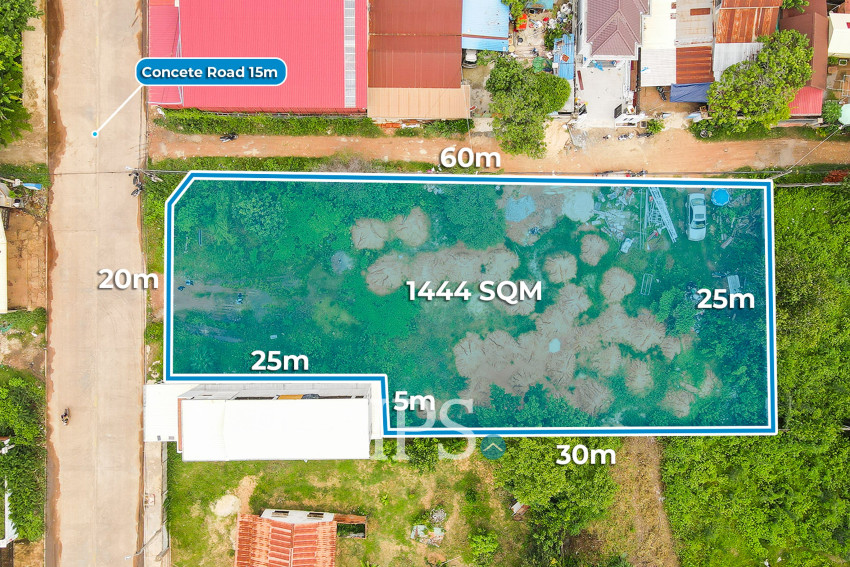 1,444 Sqm Land For Sale - Sala Kamreuk, Siem Reap