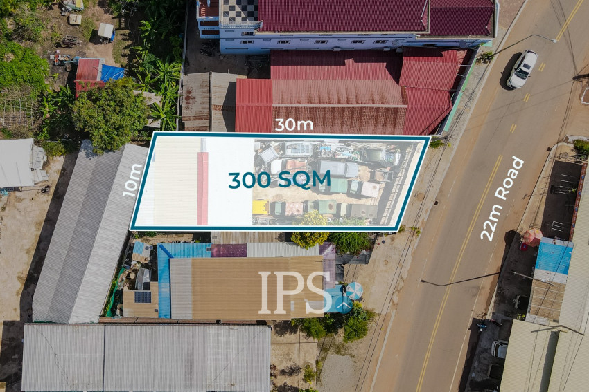 300 Sqm Commercial Land For Sale - Slor Kram, Siem Reap