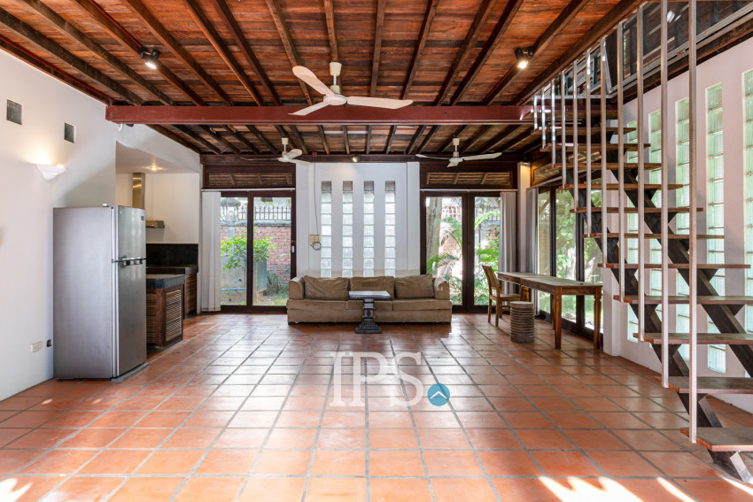 2 Bedroom  Compound Wooden  House For Rent - Sala Kamreuk, Siem Reap