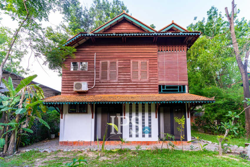 2 Bedroom  Compound Wooden  House For Rent - Sala Kamreuk, Siem Reap