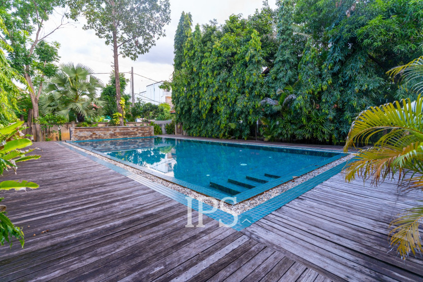 2 Bedroom  Compound Wooden  House For Rent - Sala Kamreuk, Siem Reap