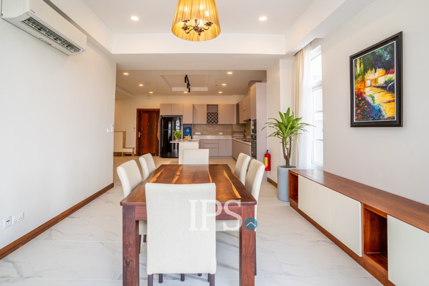 3 Bedroom Serviced Apartment For Rent - Tonle Bassac, Phnom Penh