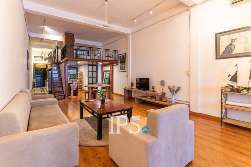 Renovated 1 Bedroom  Loft Apartment For Rent - Phsar Thmei 2, Phnom Penh