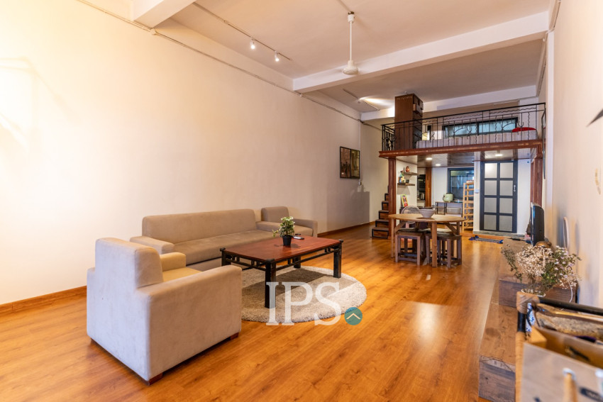 Renovated 1 Bedroom  Loft Apartment For Rent - Phsar Thmei 2, Phnom Penh