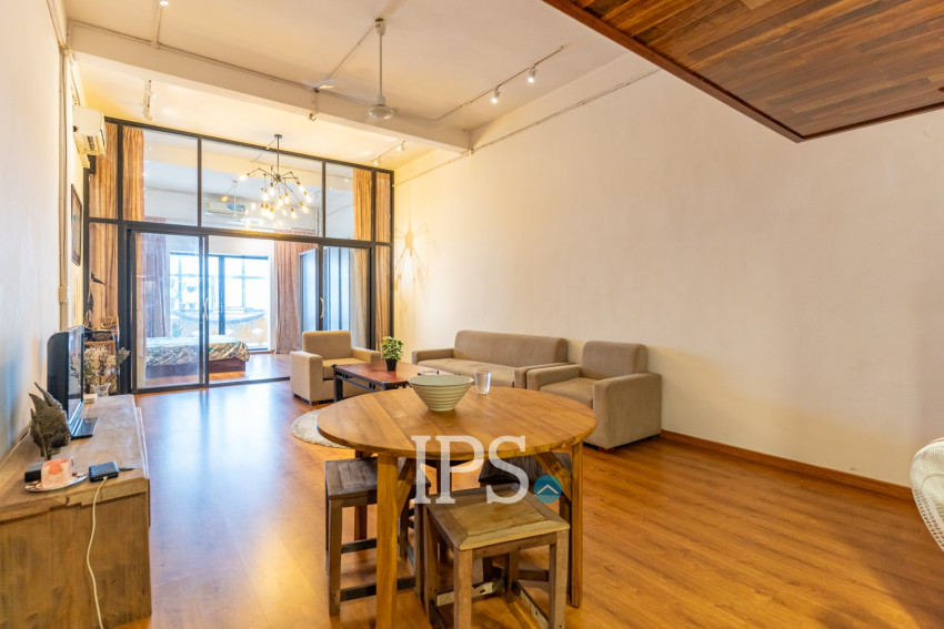 Renovated 1 Bedroom  Loft Apartment For Rent - Phsar Thmei 2, Phnom Penh