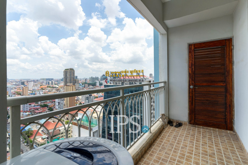 21st Floor 1 Bedroom Condo For Sale - De Castle Royal, BKK1, Phnom Penh