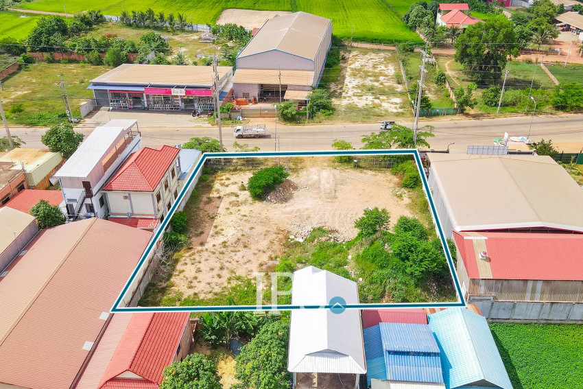 1505 Sqm Commercial Land For Rent - Chreav, Siem Reap