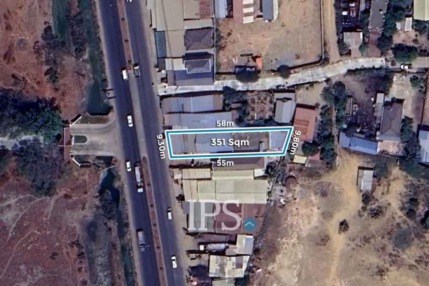 351 Sqm Land with Warehouse For  Sale - Samraong Kraom, Phnom Penh