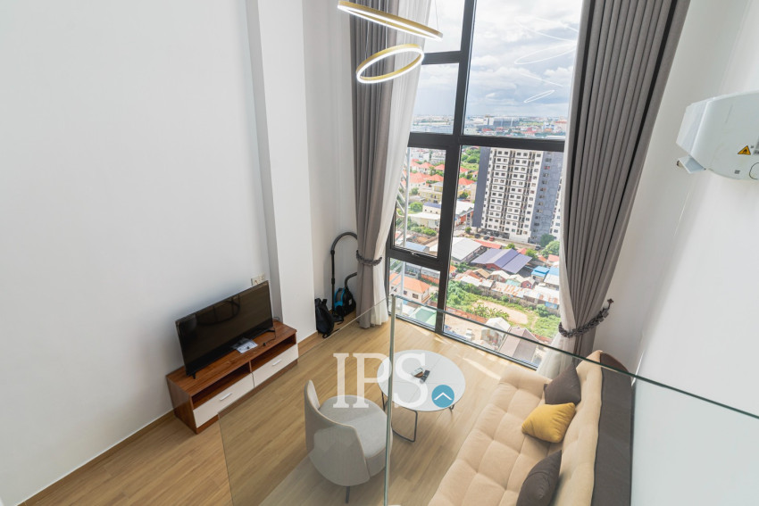 1 Bedroom Loft Condo For Rent - Chroy Changvar, Phnom Penh