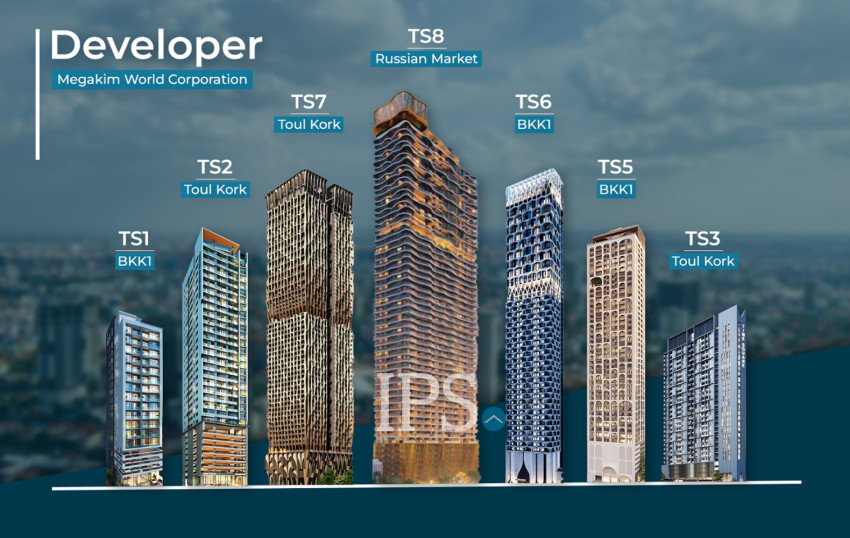 Time Square 8 Condominium - Near Russian Market, Phnom Penh