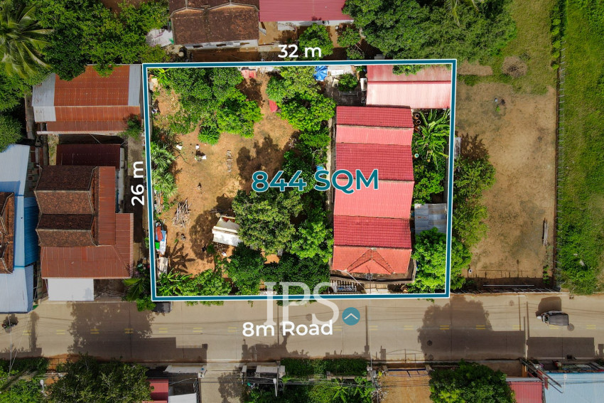 844 Sqm Commercial Land For Sale - Slor Kram, Siem Reap