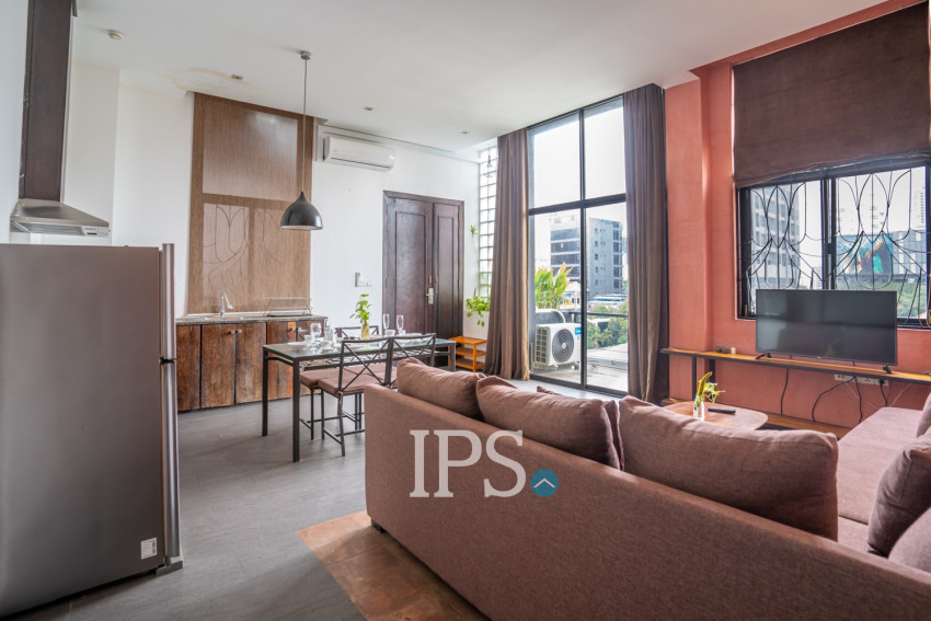 2 Bedroom Serviced Apartment For Rent - Tonle Bassac, Phnom Penh