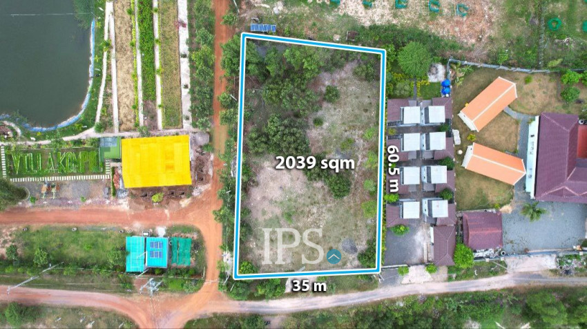 2039 Sqm Land For Sale - Andong Khmer, Kampot