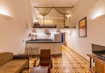 Renovated Loft 1 Bedroom Apartment For Rent - Phsar Chas, Phnom Penh thumbnail