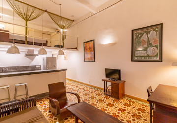 Renovated Loft 1 Bedroom Apartment For Rent - Phsar Chas, Phnom Penh thumbnail