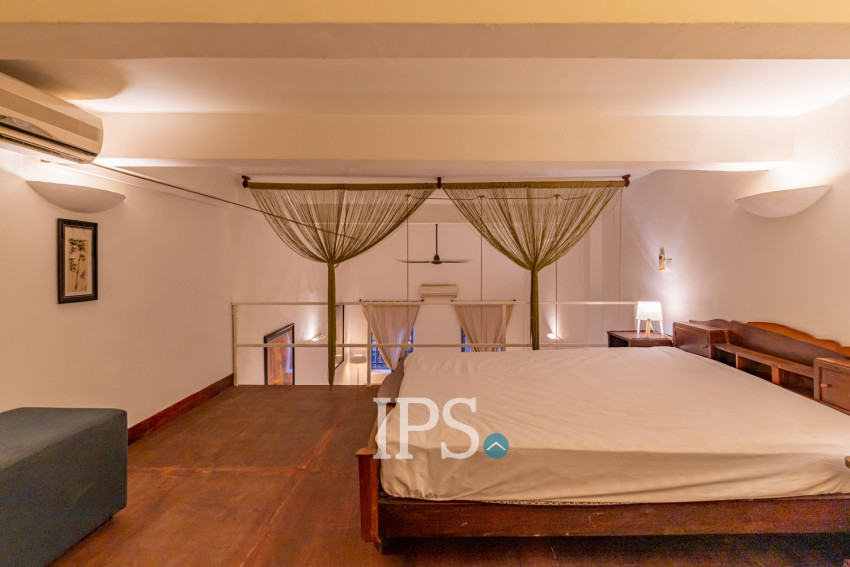 Renovated Loft 1 Bedroom Apartment For Rent - Phsar Chas, Phnom Penh