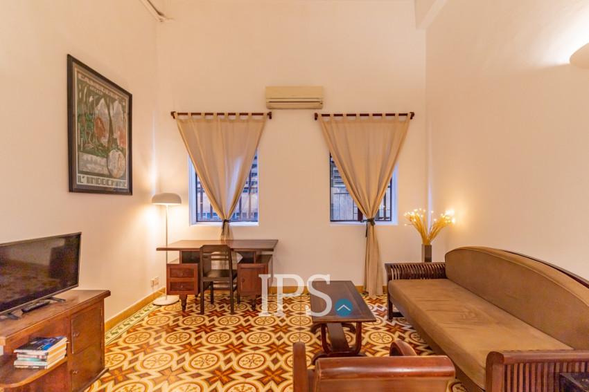 Renovated Loft 1 Bedroom Apartment For Rent - Phsar Chas, Phnom Penh