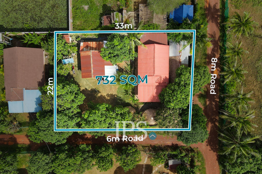 732 Sqm Residential Land and House For Sale - Sala Kamreuk, Siem Reap