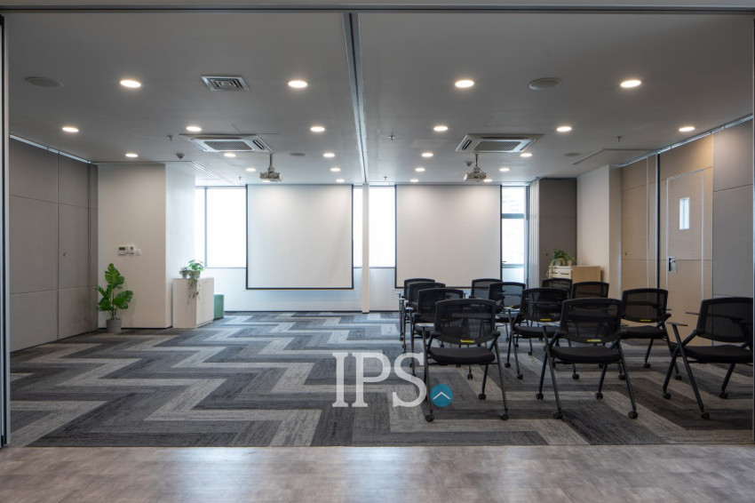 86 Sqm Serviced Office For Rent - Boeung Kak 1, Phnom Penh